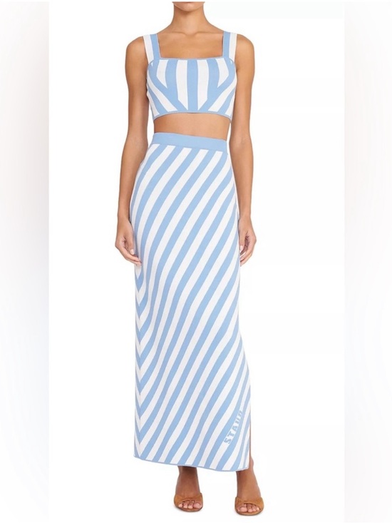 STAUD Dresses & Skirts - NWT Staud 2 piece Set Zola knit crop top (size L) and Giovanni skirt (size XL)